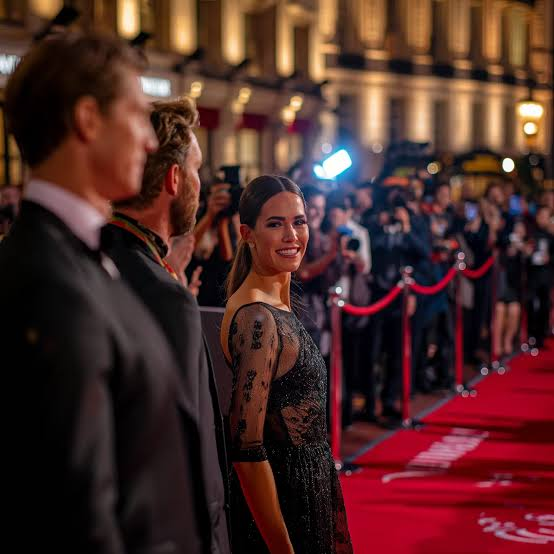 Red carpet at BFI London Film Festival, central London cinema frontage with photographers