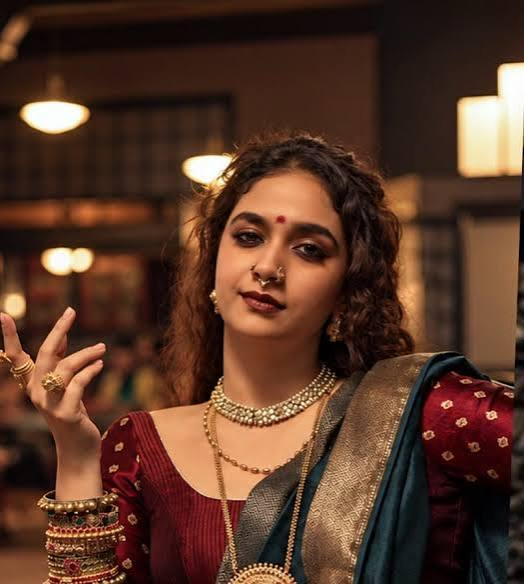 Promotional still for Akka showing Keerthy Suresh and Radhika Apte in period attire