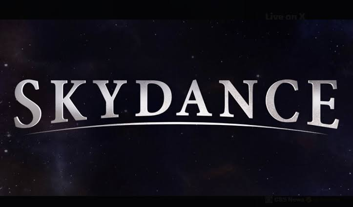 Warner Bros and Paramount logos overlaid with Skydance name