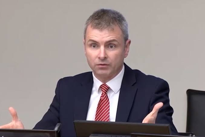 Members of the Oireachtas committee questioning social media executives over content moderation in Ireland