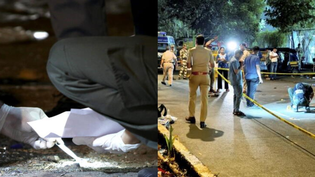 Police scene cordoned off at Pushpa Narsee Park, Juhu, after shooting incident
