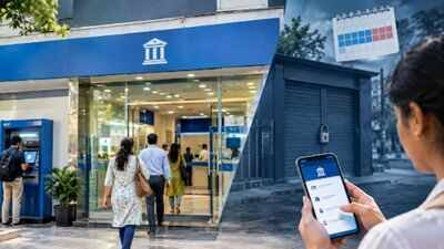 People queuing outside a bank branch in India