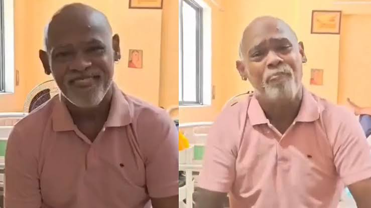 Vinod Kambli in a recent public appearance, seated and speaking