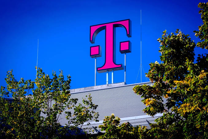 Deutsche Telekom headquarters with Magenta branding and network infrastructure