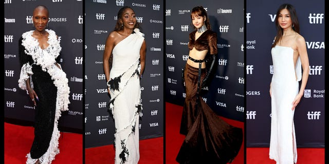 Red carpet at the Toronto International Film Festival with stars and photographers