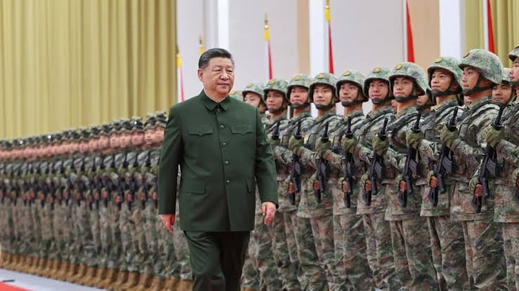 Chinese leaders at a high-level Communist Party meeting, image representative only