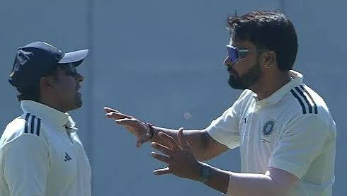 Rest of India players celebrate Irani Cup victory